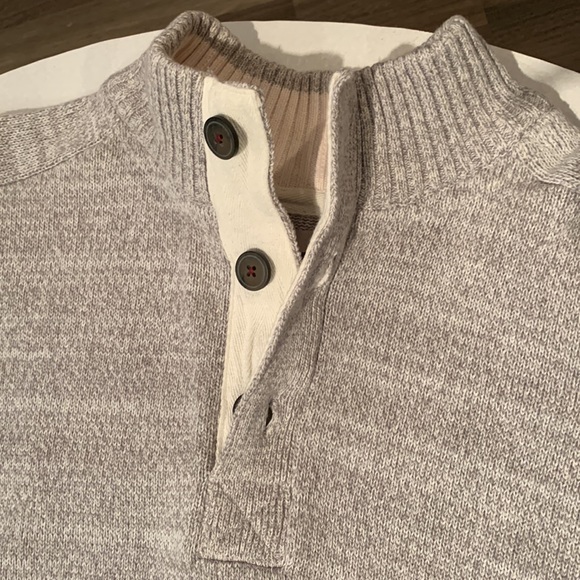 Men’s cotton Kolby sweater,  M crew with buttons sweater. - Picture 4 of 7